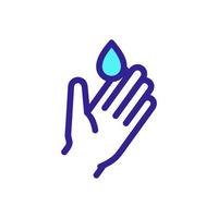 Wash your hands icon vector. Isolated contour symbol illustration vector