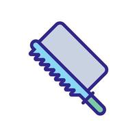 saw thin icon vector outline illustration