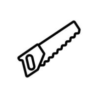 saw for plastic icon vector outline illustration