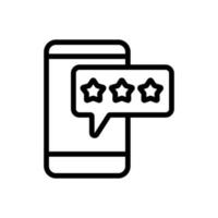 phone, tip icon vector. Isolated contour symbol illustration vector