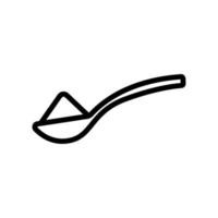 spoon of salt icon vector outline illustration