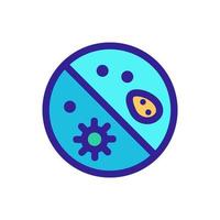 Protection from bacteria icon vector. Isolated contour symbol illustration vector