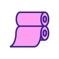 material roll icon vector outline illustration