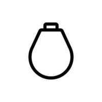 Ring icon vector. Isolated contour symbol illustration vector