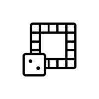 the game cube field icon vector outline illustration