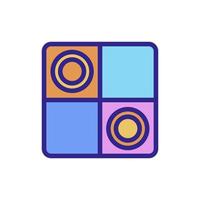 game checkers icon vector outline illustration