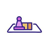 the game table icon vector outline illustration