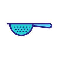 kitchen ladle for decanting rice icon vector outline illustration