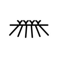 rice wheat field icon vector outline illustration