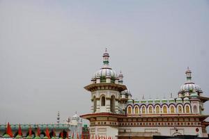 imagen de la mitad superior de janakpur dhaam, palacio de nacimiento de sita mata en nepal foto