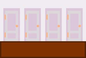 simple vector background with a house door theme. suitable for background opening or closing presentations.