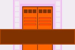 simple vector background with a house door theme. suitable for background opening or closing presentations.