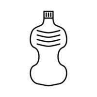 icono de estilo de línea de botella de bebida vector