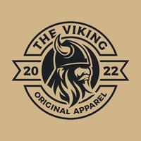 The Viking Logo Design On Light vector