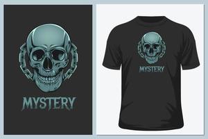 skull t shirt vector