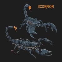 ilustración de vector de escorpión