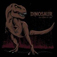 vector de dinosaurio trex