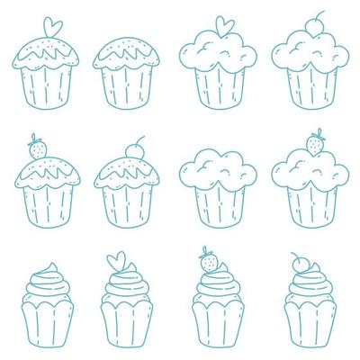 cupcakes with cream and frosting