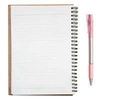 mockup notebook top view photo