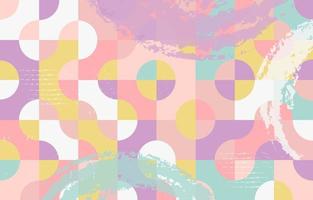 Pastel Abstract Geometric Background vector