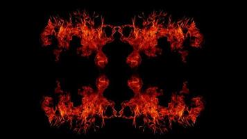 Flame Flame Texture For Strange Shape Fire Background Flame meat that is burned from the stove or from cooking. danger feeling abstract black background Suitable for banners or advertisements. photo