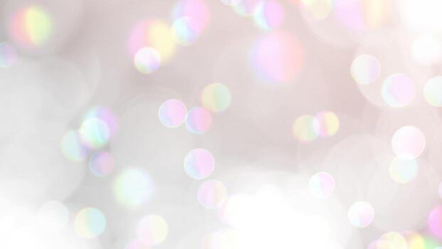 la imagen de bokeh blanca iluminada se puede usar como ilustración de fondo o agregar texto. foto