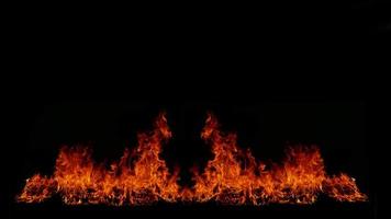 Flame Flame Texture For Strange Shape Fire Background Flame meat that is burned from the stove or from cooking. danger feeling abstract black background Suitable for banners or advertisements. photo