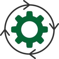Iteration Glyph Two Color vector