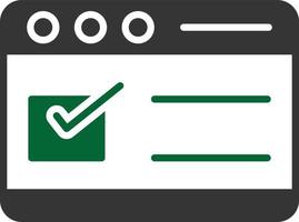 Browser Glyph Two Color vector