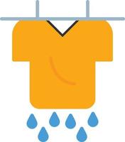 Drying Flat Icon vector