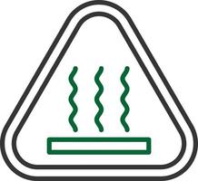 Hot Surface Line Two Color vector