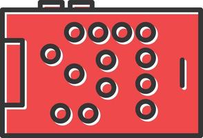 Braille Filled Retro vector