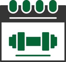 Calendar Glyph Two Color vector