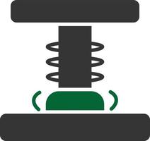 Press Glyph Two Color vector