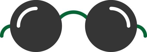 Glasses Glyph Two Color vector