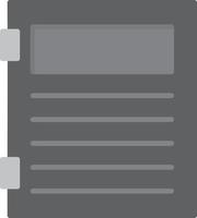 Not Book Flat Greyscale vector