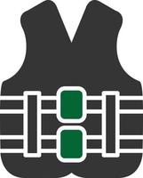 Life Vest Glyph Two Color vector