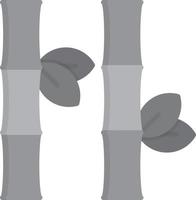 Bamboo Flat Greyscale vector