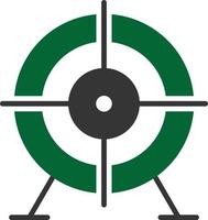 Target Glyph Two Color vector
