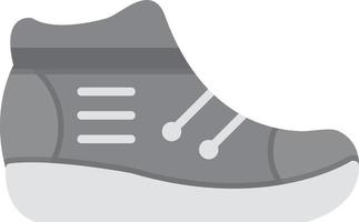 Sneakers Flat Greyscale vector