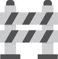 17 - Road Block Flat Greyscale vector