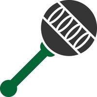 Rattle Glyph Two Color vector