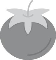 Tomato Flat Greyscale vector