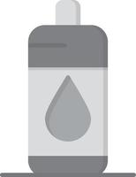 Water Bottle Flat Greyscale vector