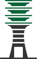 Djed Glyph Two Color vector