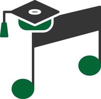 Music Education Glyph Two Color vector