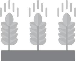 Wheat Flat Greyscale vector