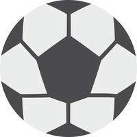 Ball Flat Greyscale vector