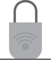 Secure  Flat Greyscale vector