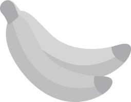 Banana Flat Greyscale vector